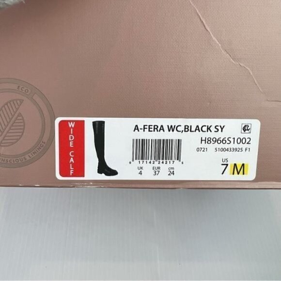 Franco Sarto Boots womens size 7 black fera knee high - Picture 9 of 11